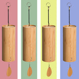 Set of 4 Koshi wind chimes, Aqua, Aria, Terra, Ignis, handcrafted bamboo chimes from France for meditation and sound healing