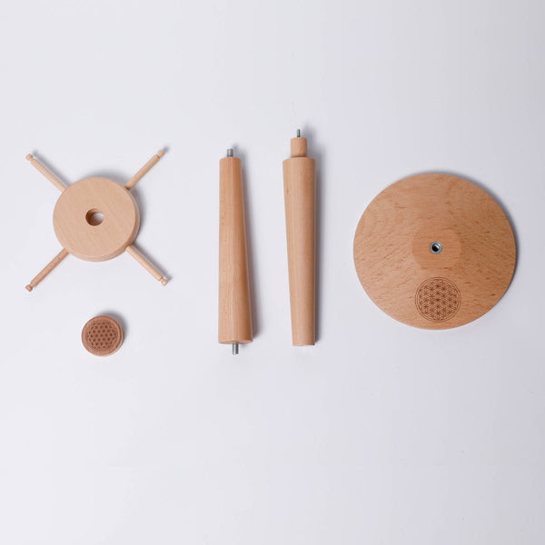 Zaphir Chime Set of 4 with Zenmotion Spin Rotating Chime Stand -